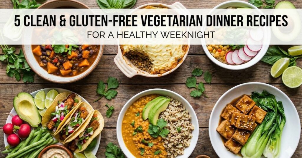 5 Clean & Gluten-Free Vegetarian Dinner Recipes