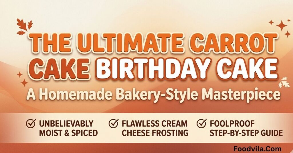 Carrot Cake Birthday Cake
